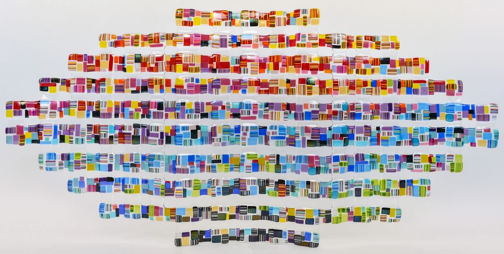 Wall art , wall sculpture series # 2 Retro Mesh