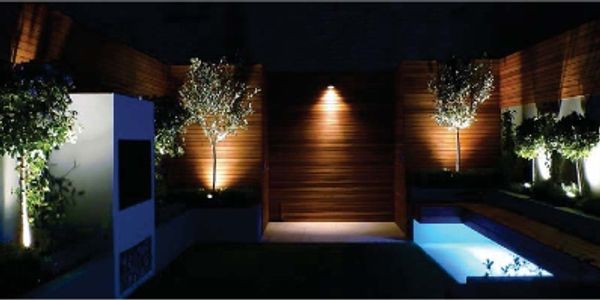 Outdoor led lights. Electrician services in Miami-Dade and Broward counties.