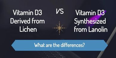 Comparison between Vitamin D3 from lichen and from lanolin.