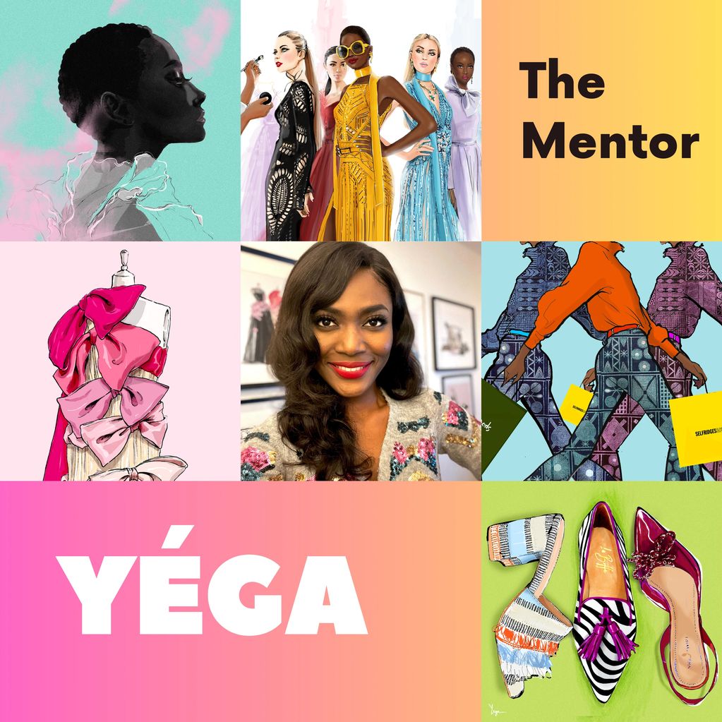 Mentor Yéga is a british Nigerian artist and fashion illustrator of African descent