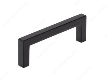 Kitchen cabinet handles pulls knobs black square