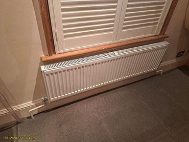 Fitted new radiator and TRV set