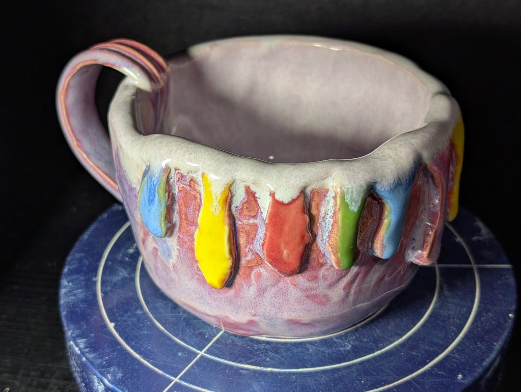 Sherbet Rainbow Hand Built Mug