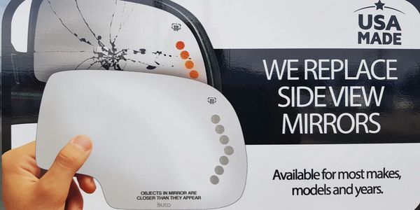 Side view mirror glass replacement