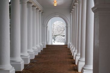 University of Virginia colonnade. Wahoowa!
