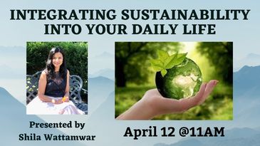 Integrating sustainability into your daily life poster