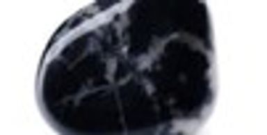 Black marble heart-shaped stone.