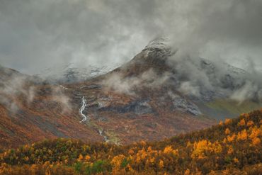 Mystische Herbstimmung in Norwegen