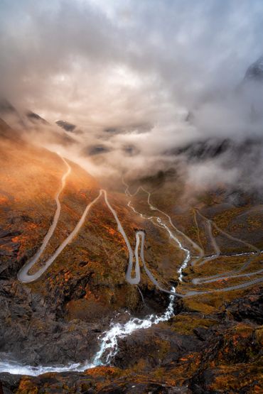 Herbst am Trollstigen in Norwegen