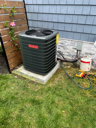 new Goodman air conditioner installation