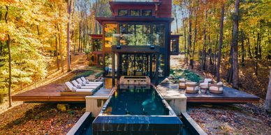 Home Exterior Drone Image