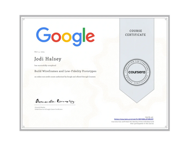 Google certificates om UX Design