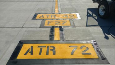 Airport Markings for Aircraft Ramp Taxiway & Position Parking 