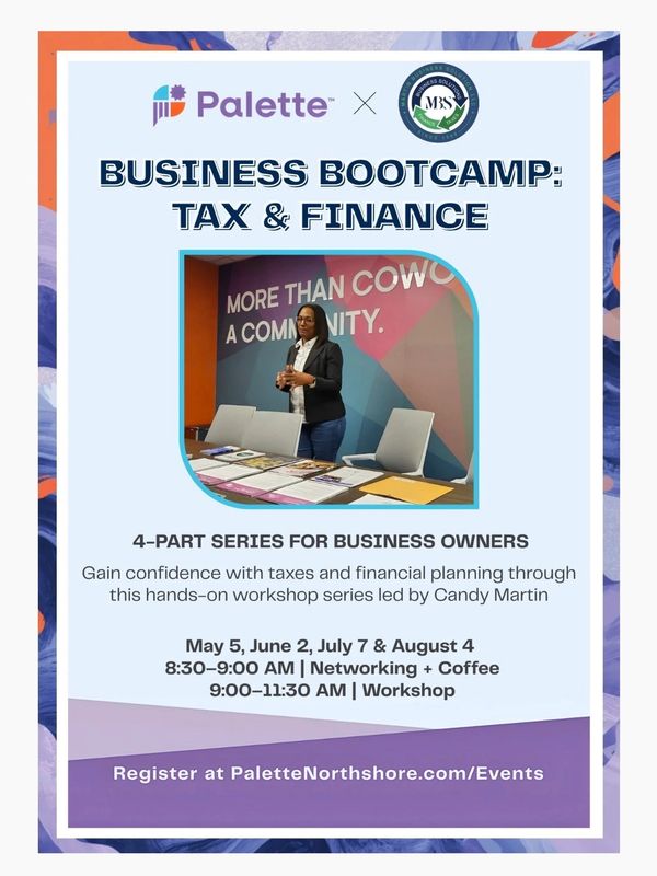 Business Bootcamp on Tax & Finance with Candy Martin for business owners.