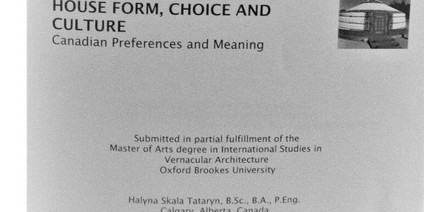 Housing Research, Halyna, Skala, Tataryn, MA, Degree, Architecture, Thessis, Calgary, 2005.
