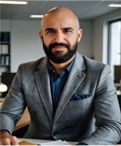 A man shit on the chair and looking on the camera