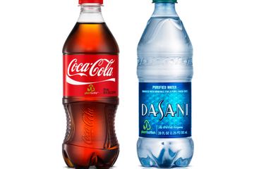 Bottled water liter coka cola