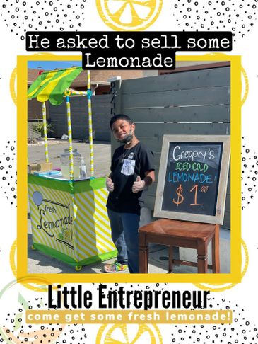 The start of our little business man