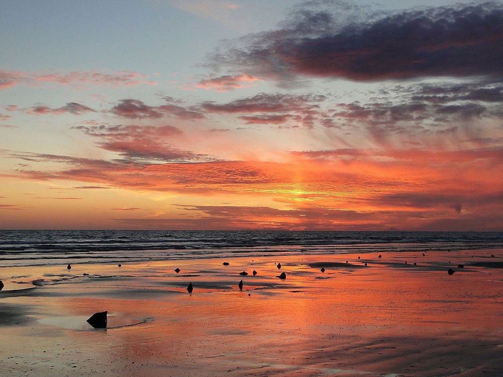 Sunset on Borth beach