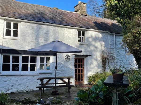 The Farmhouse entrance at Family Holiday cottages mid wales