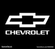 White Chevrolet logo on a black background.