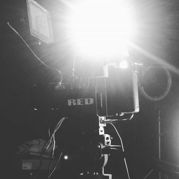 Red Digital cinema camera on set