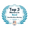 2024 Top 3 Movers in Bend Award Bend Brothers Moving Movers Near Me Central Oregon Moving Companies