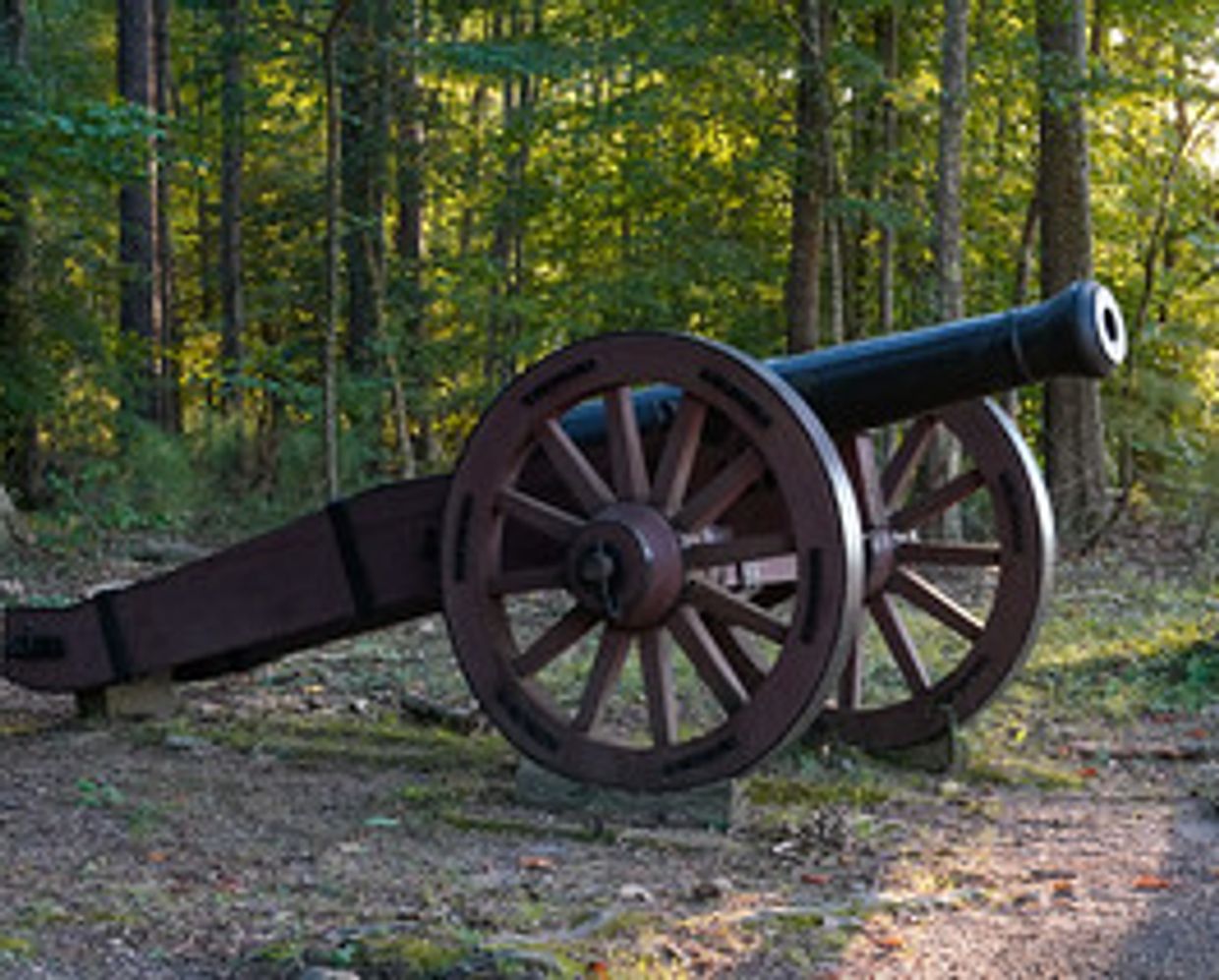 A 1800S era cannon in Yorktown VA.