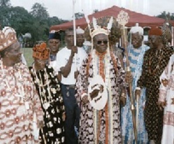 Traditional Ruler from Abagana, Igwe Ezenwa.