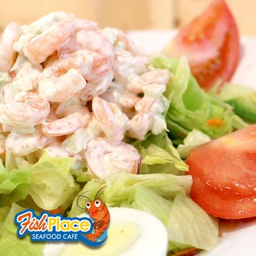 Shrimp Salad. 
Fish Place Dickinson | Seafood Restaurant  