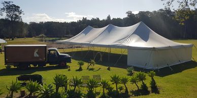 9m x 9m Rope and pole marquee 
9m x 15m Rope and pole marquee
9m x 21m Rope and pole marquee 