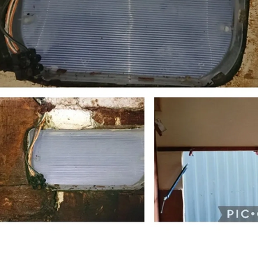 Caravan window damp repair