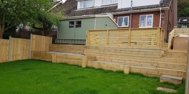 Completed lower garden