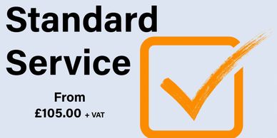 Standard Service from £105.00 + VAT