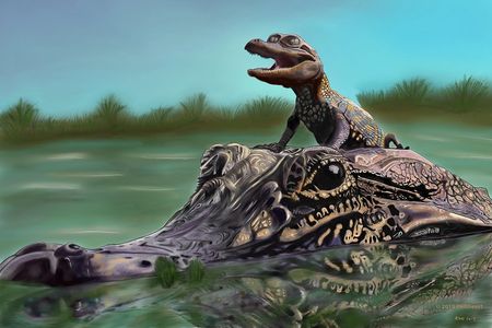 Copyright drawing by ADeGheest arts