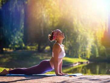 Inside flow yoga pose