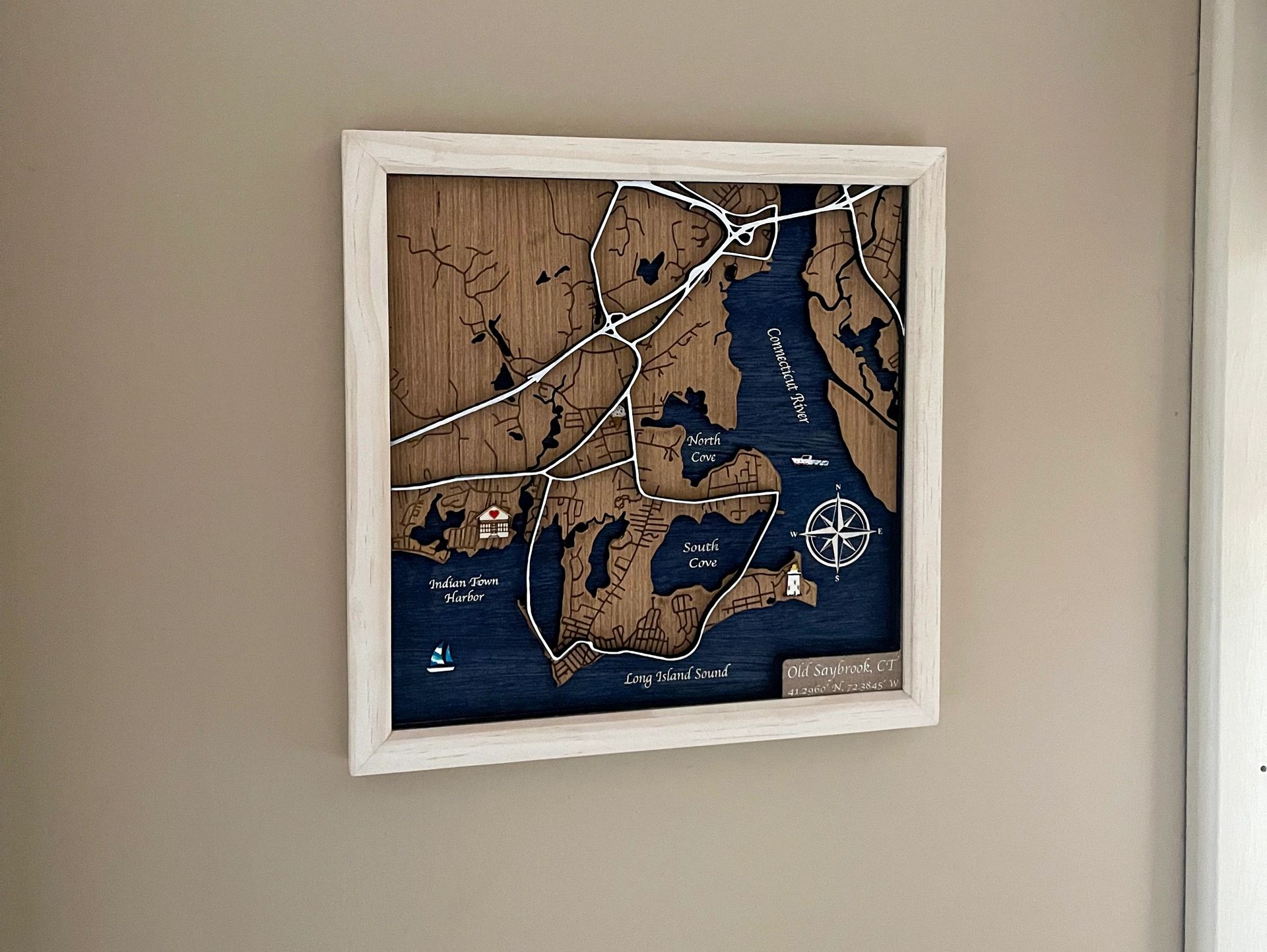 Custom Laser Cut Maps