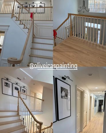 Interior painting client's house.