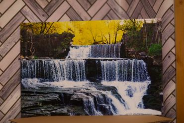 16"x24" Bright Summer Waterfall