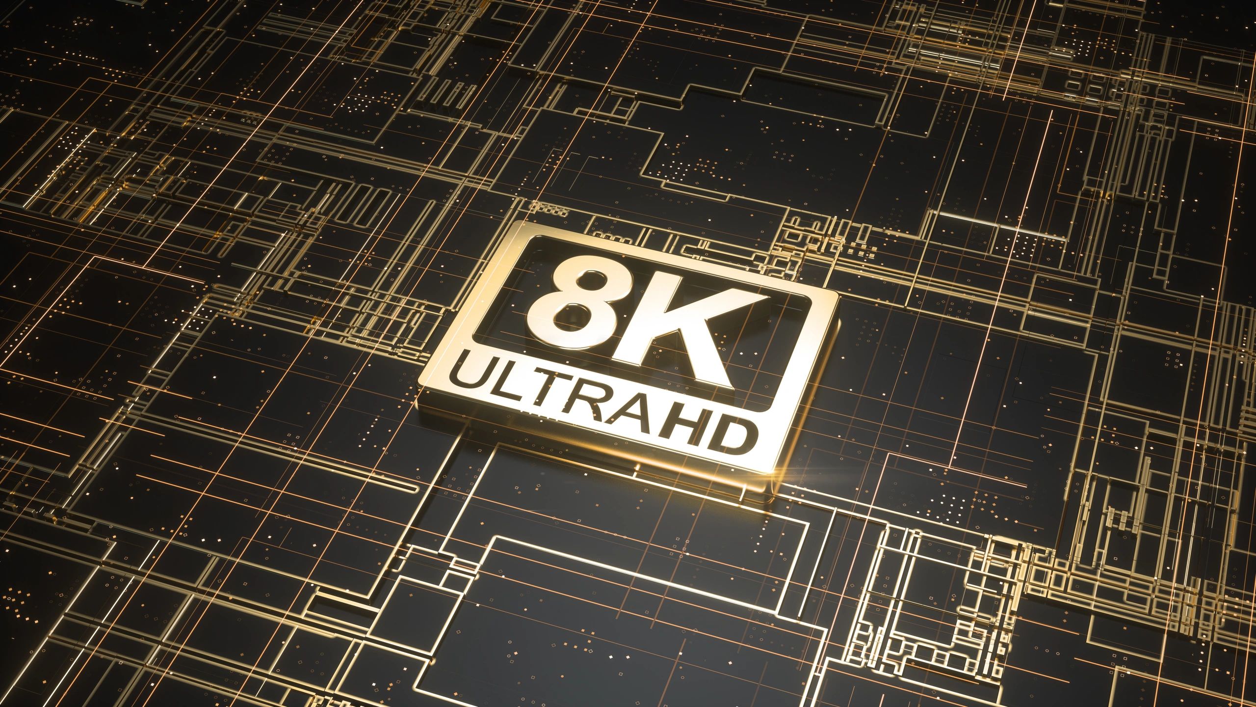 An 8K Ultra HD display graphic