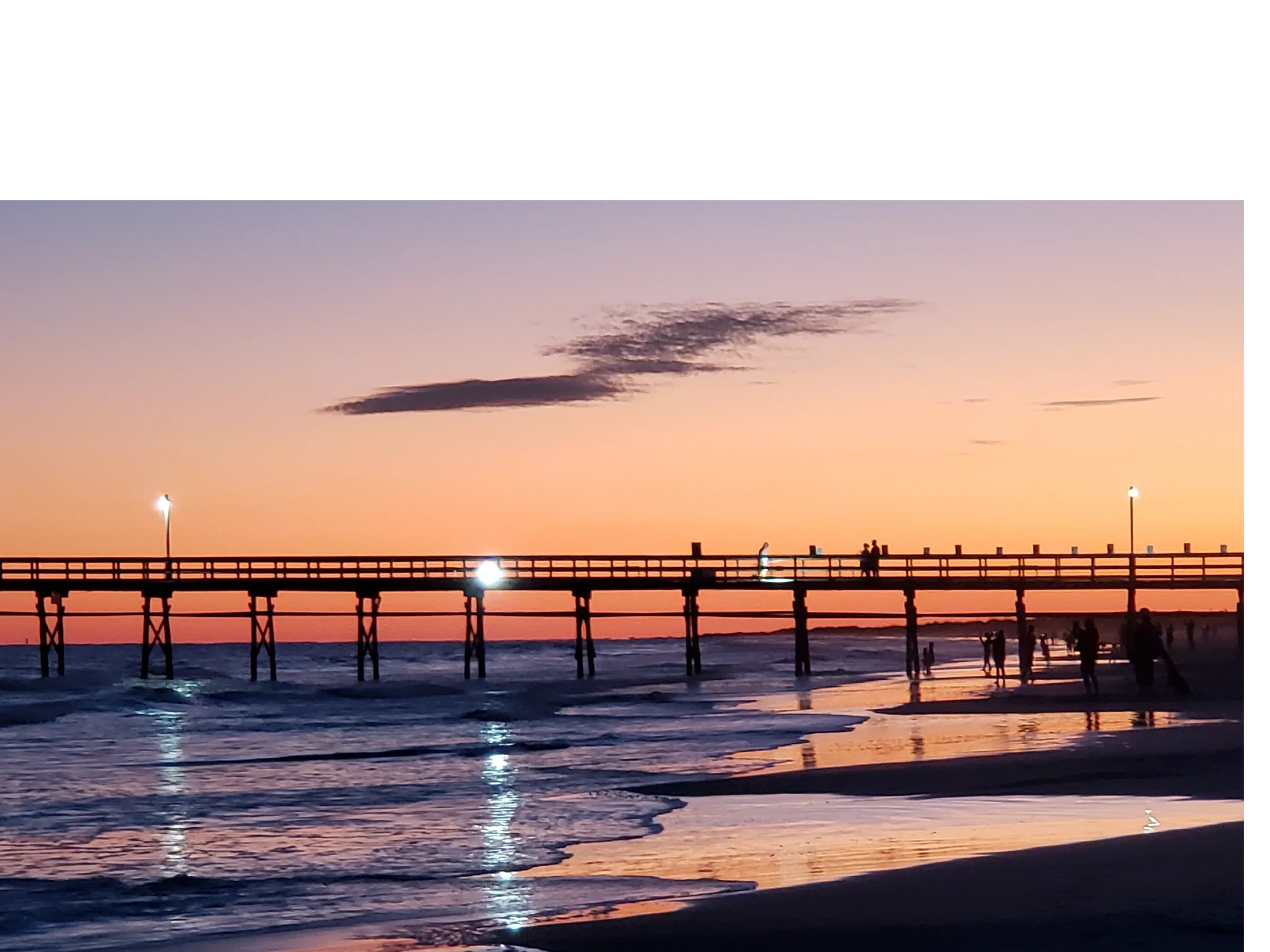 Fall Sunset on a beach walk