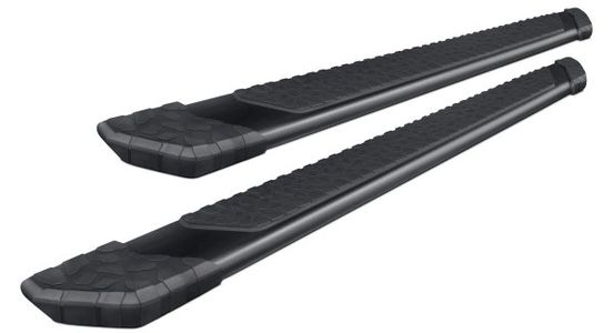 Step Bars, Running Boards, Stainless Steel, Black Powder Coated, No Drilling, Hitch Step, Bump Step