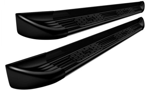 Step Bars, Running Boards, Stainless Steel, Black Powder Coated, No Drilling, Hitch Step, Bump Step
