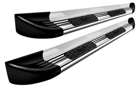 Step Bars, Running Boards, Stainless Steel, Black Powder Coated, No Drilling, Hitch Step, Bump Step