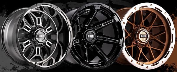 Wheels, GRID-Off Road Wheels, Rhino Linings tires, truck and jeep accessories. Wheels and Tires 