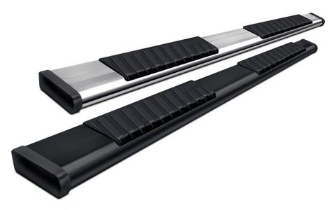 Step Bars, Running Boards, Stainless Steel, Black Powder Coated, No Drilling, Hitch Step, Bump Step