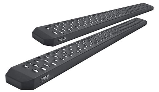 Step Bars, Running Boards, Hitch, Stainless Steel, Black Powder Coated, No Drilling, Rocker Panels