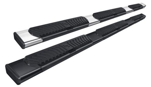 Step Bars, Running Boards, Hitch, Stainless Steel, Black Powder Coated, No Drilling, Rocker Panels