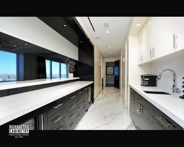 Item: KTC026 - Sapelli, paint, stone top Modern style kitchen. INTERIOR DESIGN by Jack Fhillips Desi