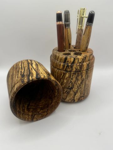 Pens in a spalted Oak box